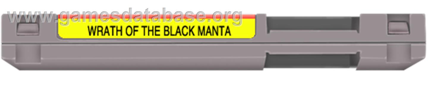 Wrath of the Black Manta - Nintendo NES - Artwork - Cartridge Top