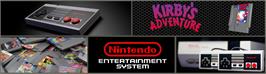 Arcade Cabinet Marquee for Kirby's Adventure.