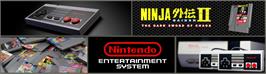 Arcade Cabinet Marquee for Ninja Gaiden II: The Dark Sword of Chaos.