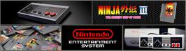 Arcade Cabinet Marquee for Ninja Gaiden III: The Ancient Ship of Doom.