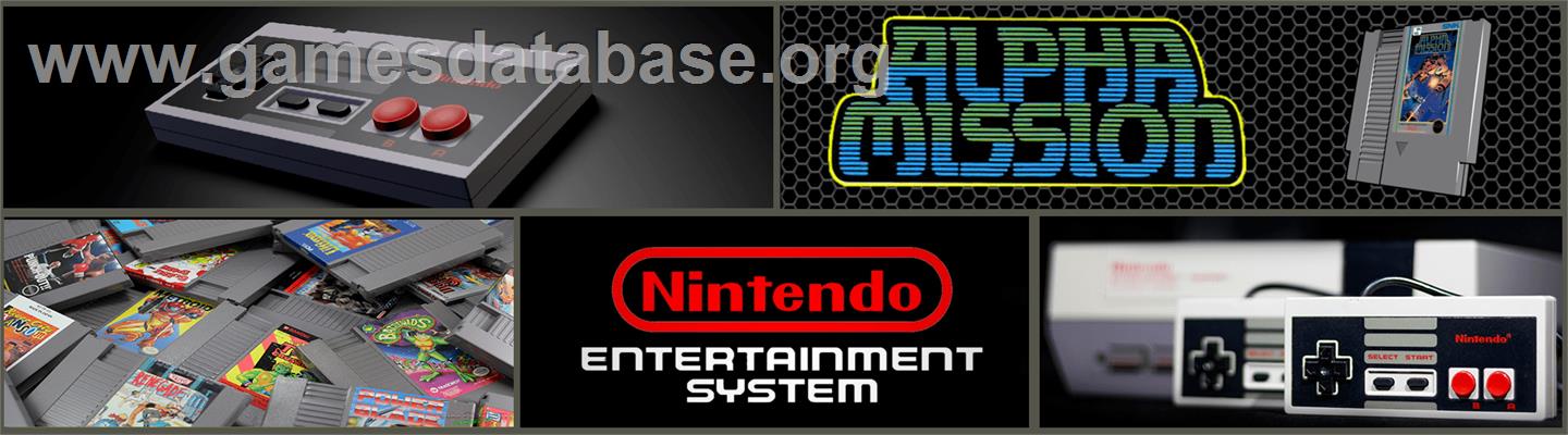 Alpha Mission - Nintendo NES - Artwork - Marquee