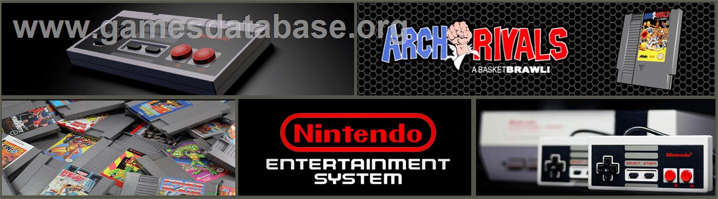 Arch Rivals - Nintendo NES - Artwork - Marquee