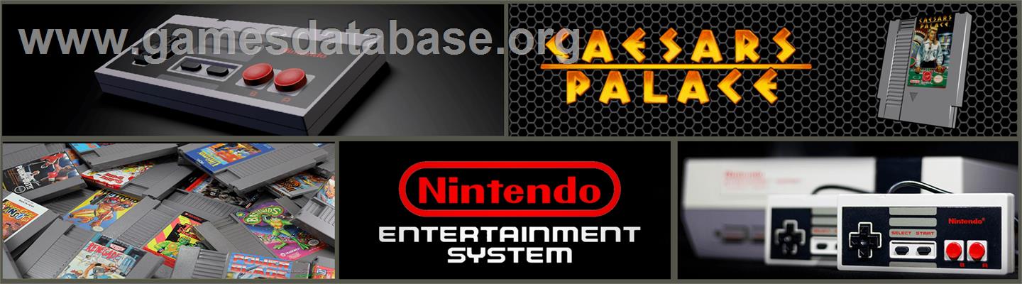 Caesar's Palace - Nintendo NES - Artwork - Marquee