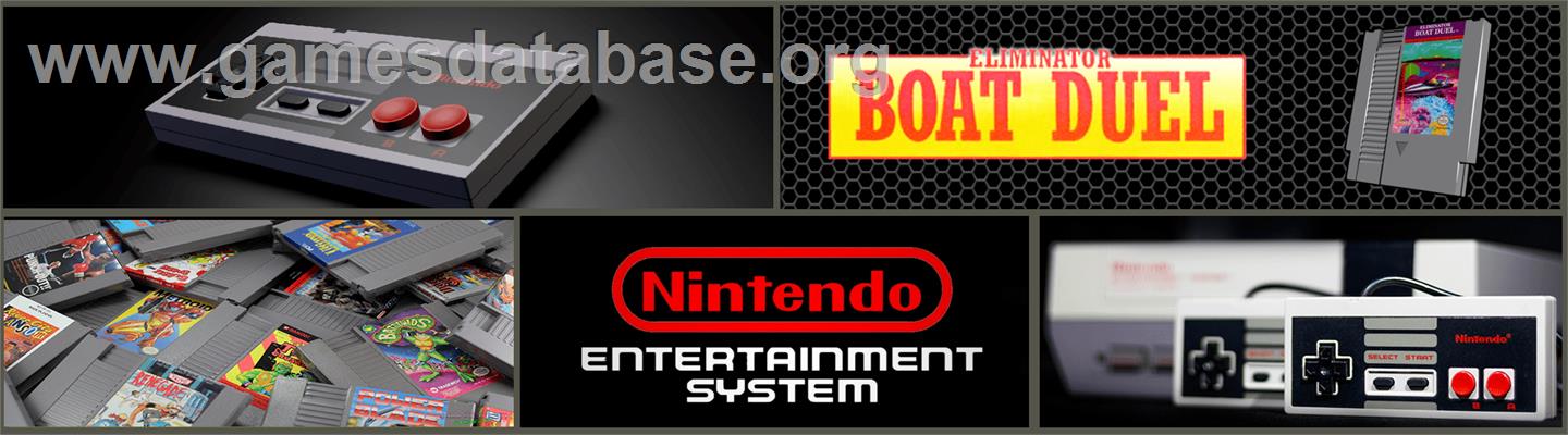 Eliminator Boat Duel - Nintendo NES - Artwork - Marquee