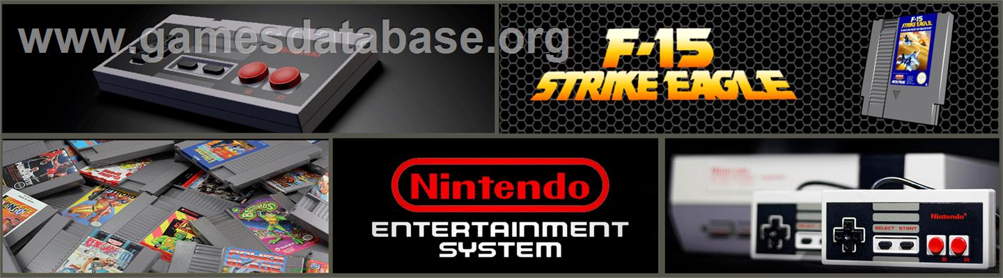 F-15 Strike Eagle - Nintendo NES - Artwork - Marquee