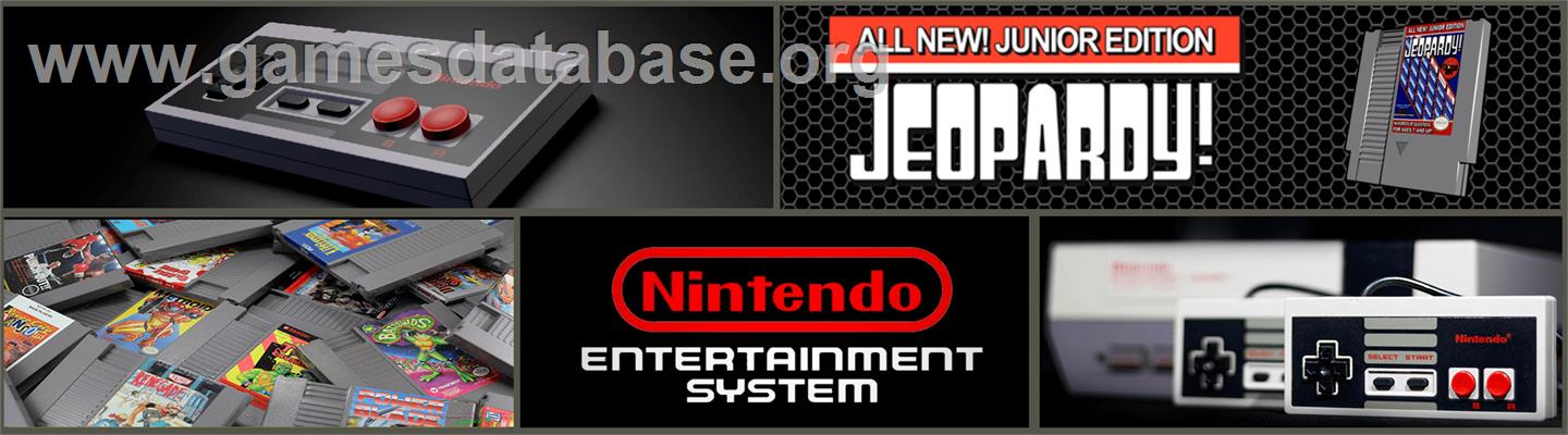 Jeopardy! Junior Edition - Nintendo NES - Artwork - Marquee