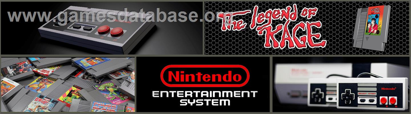 Legend of Kage, The - Nintendo NES - Artwork - Marquee