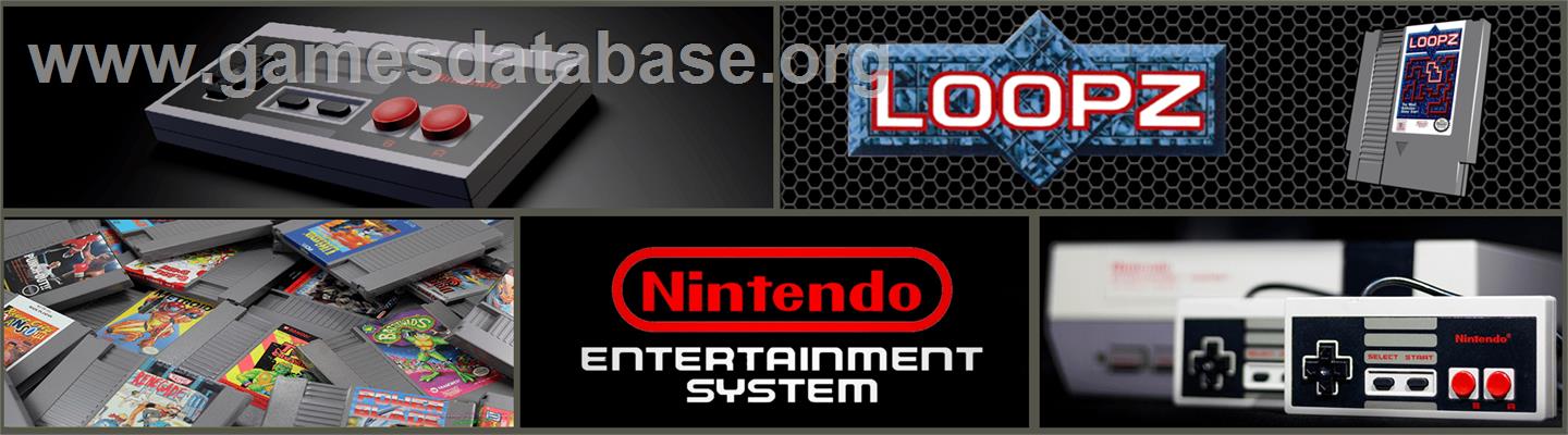 Loopz - Nintendo NES - Artwork - Marquee