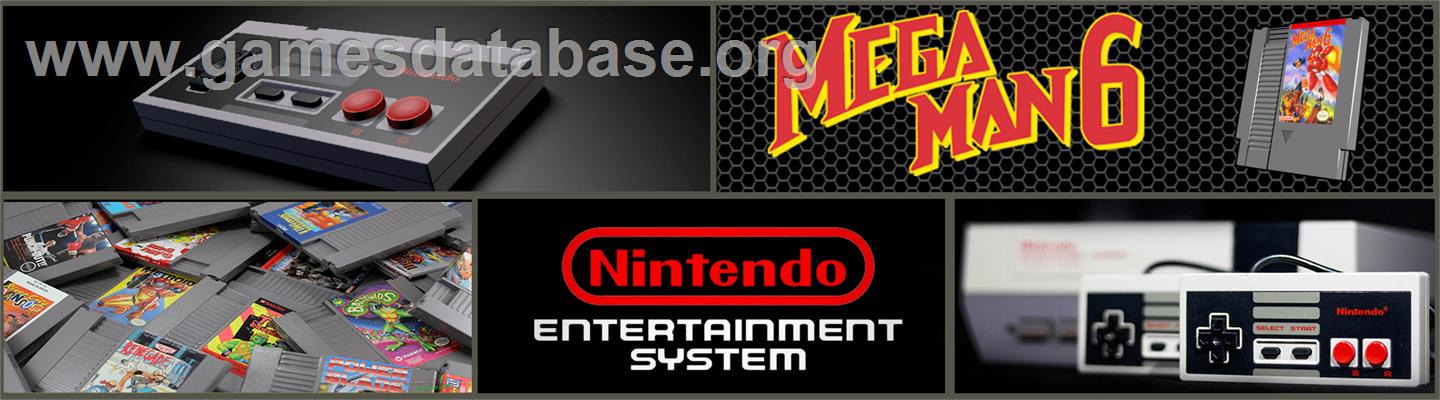 Mega Man 6 - Nintendo NES - Artwork - Marquee
