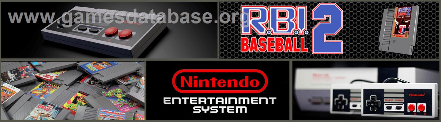 RBI Baseball 2 - Nintendo NES - Artwork - Marquee