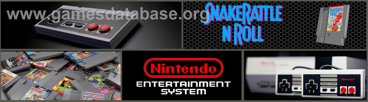 Snake Rattle 'n Roll - Nintendo NES - Artwork - Marquee