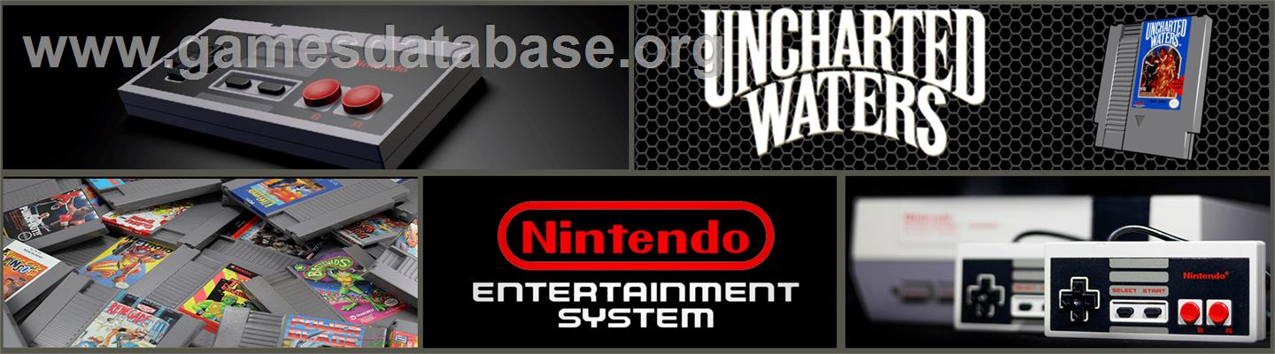 Uncharted Waters - Nintendo NES - Artwork - Marquee