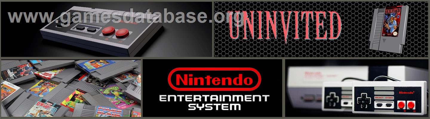 Uninvited - Nintendo NES - Artwork - Marquee