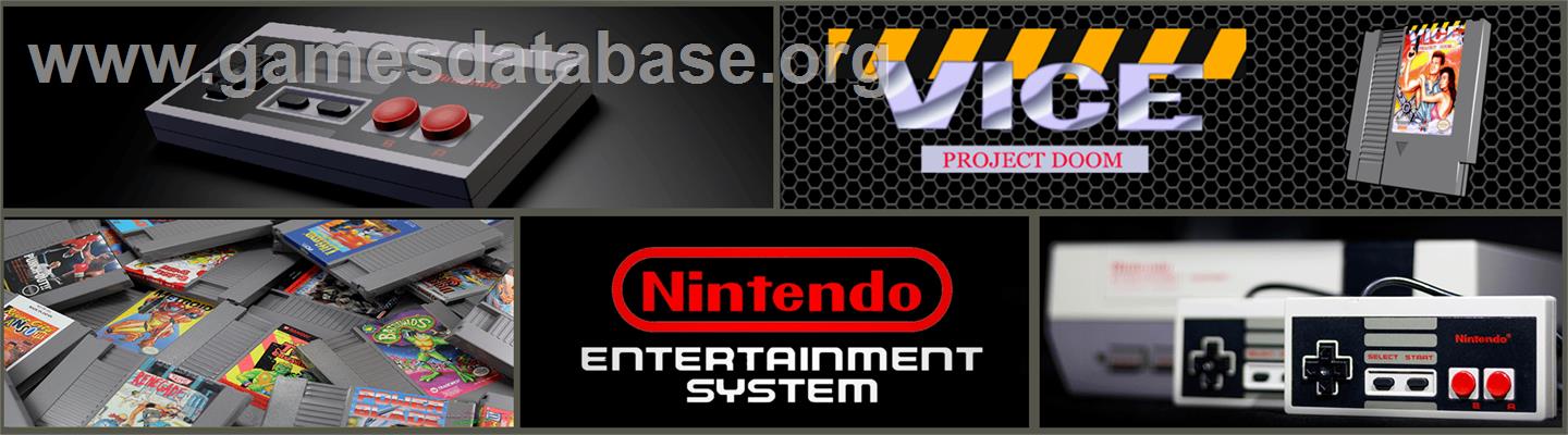 Vice: Project Doom - Nintendo NES - Artwork - Marquee