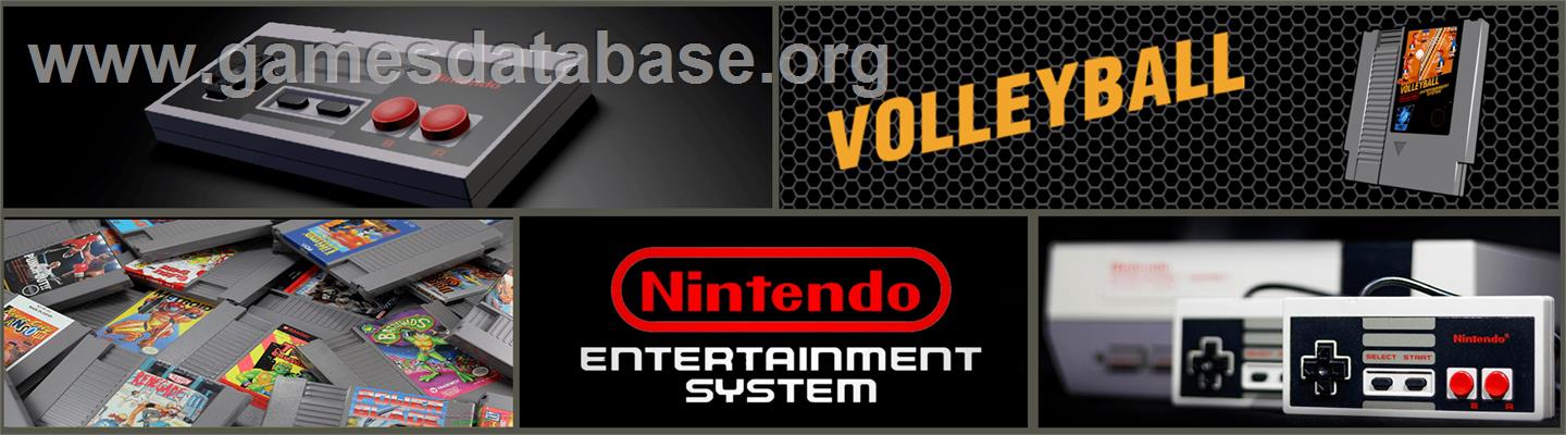 Volley Ball - Nintendo NES - Artwork - Marquee