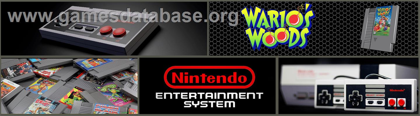 Wario's Woods - Nintendo NES - Artwork - Marquee