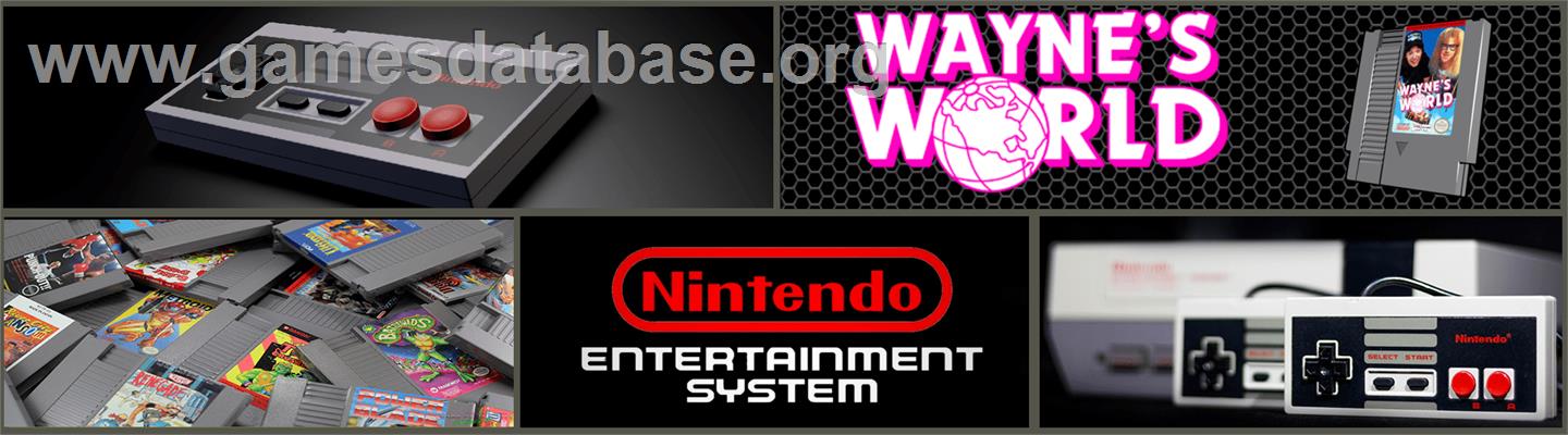 Wayne's World - Nintendo NES - Artwork - Marquee