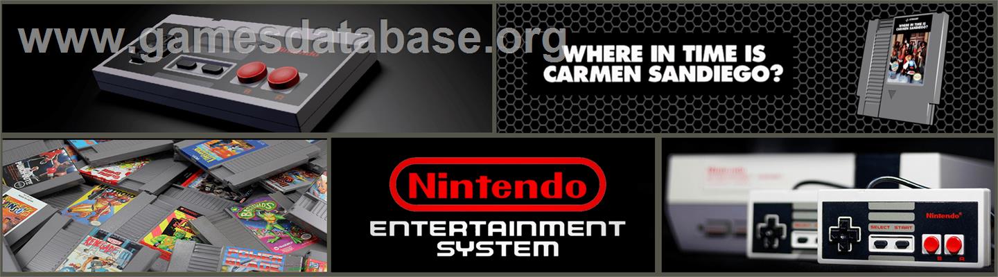 Where in Time is Carmen Sandiego - Nintendo NES - Artwork - Marquee
