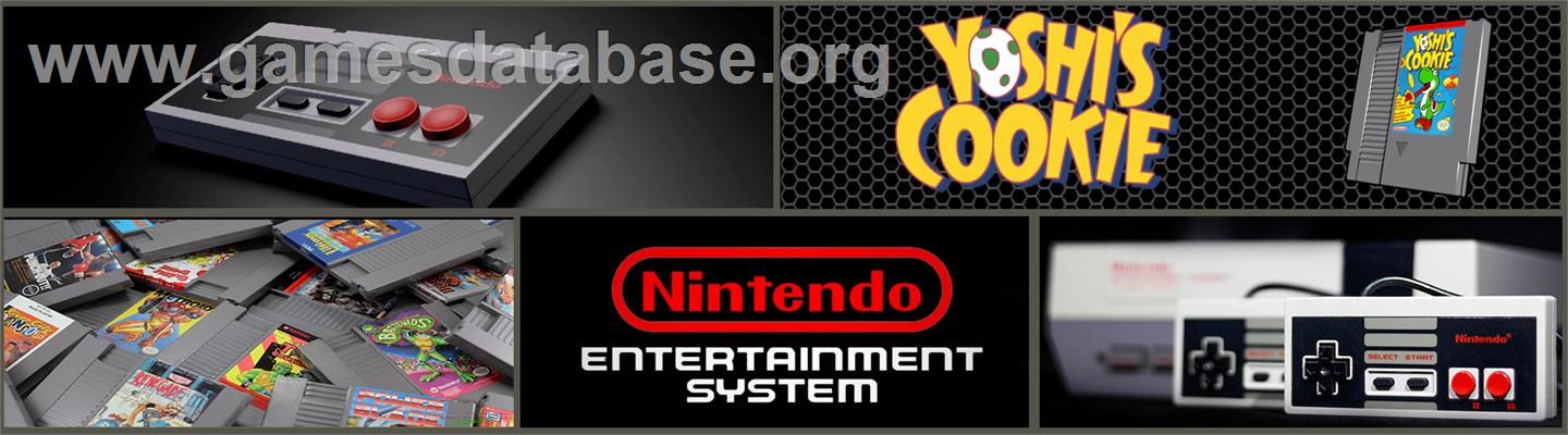 Yoshi's Cookie - Nintendo NES - Artwork - Marquee