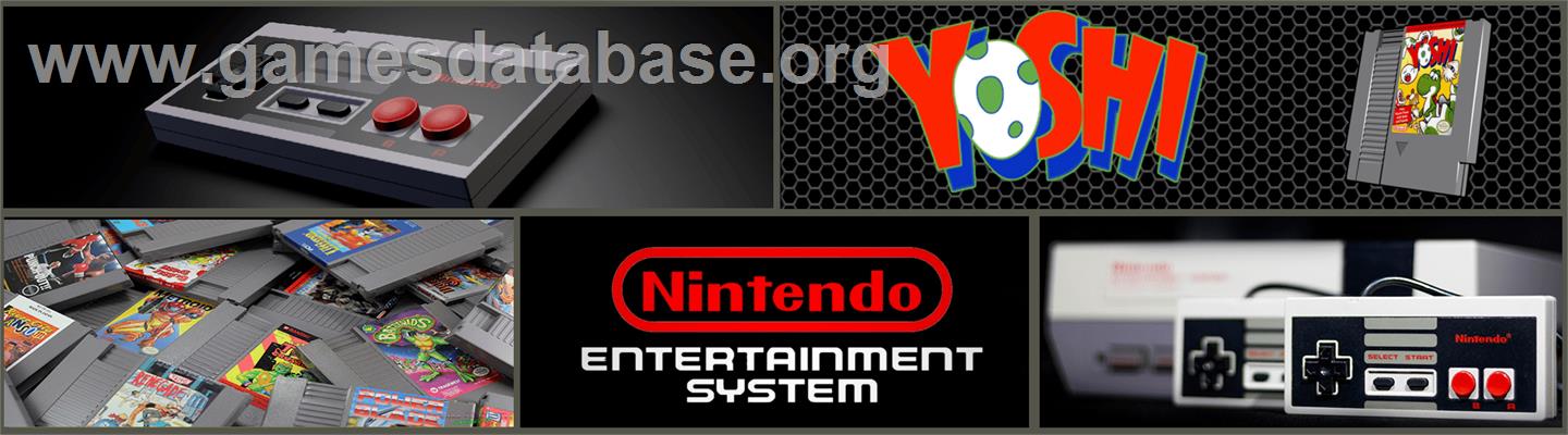 Yoshi - Nintendo NES - Artwork - Marquee