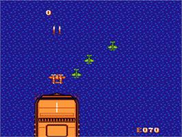 In game image of 1943: The Battle of Midway on the Nintendo NES.