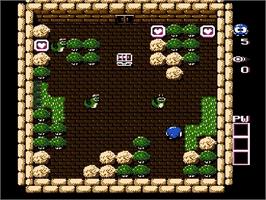 In game image of Adventures of Lolo 2 on the Nintendo NES.