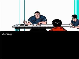 In game image of Akira on the Nintendo NES.
