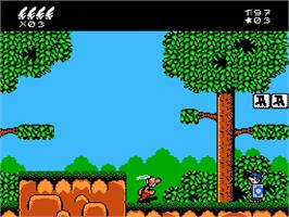 In game image of Asterix on the Nintendo NES.