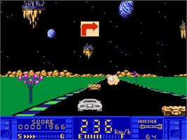In game image of Astro Fang: Super Machine on the Nintendo NES.