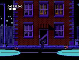 In game image of Attack of the Killer Tomatoes on the Nintendo NES.