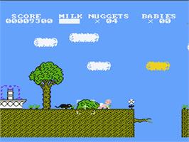 In game image of Baby Boomer on the Nintendo NES.