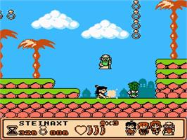 In game image of Banana Prince on the Nintendo NES.