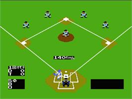 In game image of Baseball on the Nintendo NES.