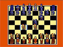 In game image of Battle Chess on the Nintendo NES.