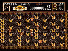 In game image of Bible Buffet on the Nintendo NES.