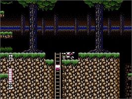 In game image of Blaster Master on the Nintendo NES.