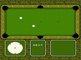In game image of Break Time: The National Pool Tour on the Nintendo NES.