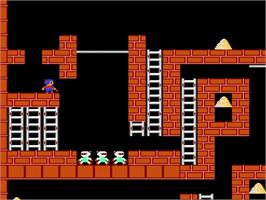 In game image of Championship Lode Runner on the Nintendo NES.