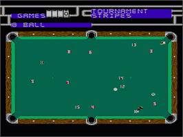 In game image of Championship Pool on the Nintendo NES.