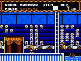 In game image of Circus Caper on the Nintendo NES.