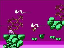 In game image of Cosmic Spacehead on the Nintendo NES.