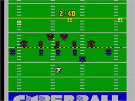 In game image of Cyberball on the Nintendo NES.