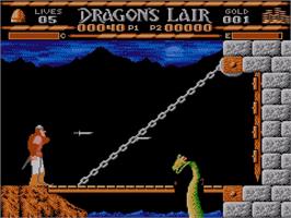 In game image of Dragon's Lair on the Nintendo NES.