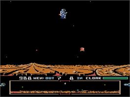 In game image of Dropzone on the Nintendo NES.