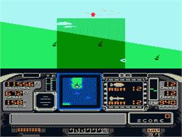 In game image of F-117A Stealth Fighter on the Nintendo NES.