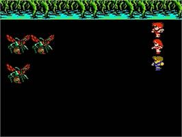 In game image of Final Fantasy 2 on the Nintendo NES.