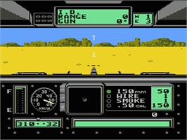 In game image of Garry Kitchen's Battletank on the Nintendo NES.