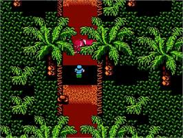In game image of Guerrilla War on the Nintendo NES.