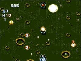 In game image of Gun-Nac on the Nintendo NES.