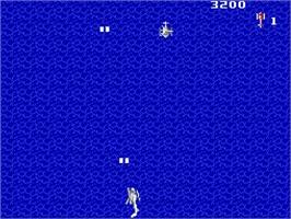 In game image of Gyrodine on the Nintendo NES.